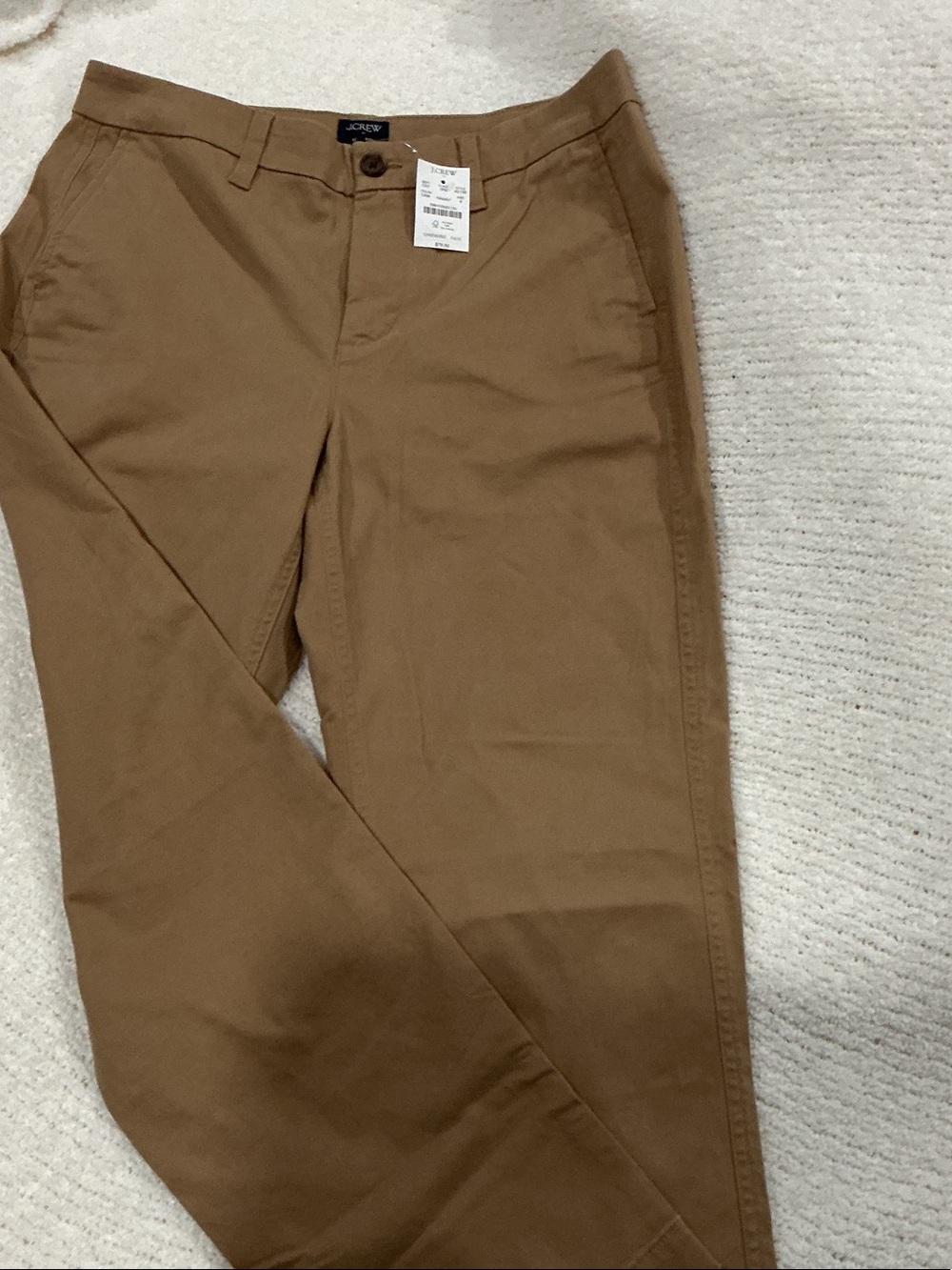 J. Crew Men’s Brown Straight Chino Pants